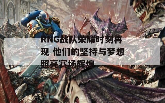 RNG战队荣耀时刻再现 他们的坚持与梦想照亮赛场辉煌