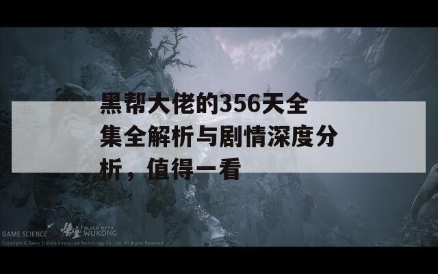 黑帮大佬的356天全集全解析与剧情深度分析，值得一看