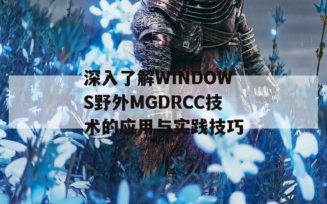 深入了解WINDOWS野外MGDRCC技术的应用与实践技巧