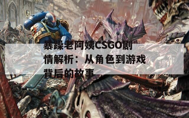 暴躁老阿姨CSGO剧情解析：从角色到游戏背后的故事