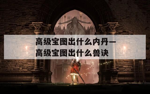 高级宝图出什么内丹—高级宝图出什么兽诀